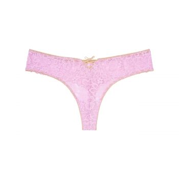 Lace-up thong panty s