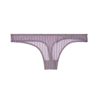 No-show Sheer Mesh Thong Panty S