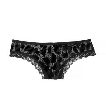 Sequin Leopard Thong Panty S