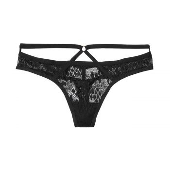 Snake Lace Caged Thong Panty S