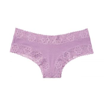 Stretch Cotton Lace-waist Cheeky Panty S