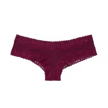 Stretch Cotton Lace-waist Cheeky Panty S