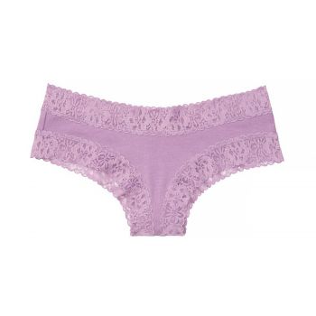 Stretch Cotton Lace-waist Cheeky Panty XS