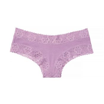 Stretch Cotton Lace-waist Cheeky Panty XS