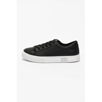 Pantofi sport din piele cu logo
