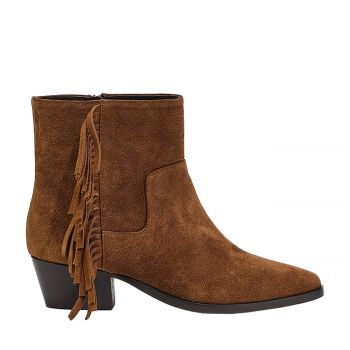 Suede leather ankle boots 38