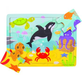 Puzzle BigJigs Toys Lumea Acvatica Puzzle BigJigs Toys Lumea Acvatica