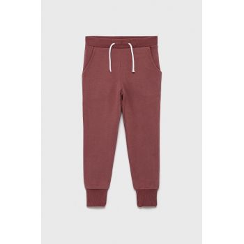 Name it Pantaloni copii culoarea roz, material neted