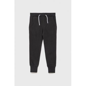 Name it Pantaloni copii culoarea negru, material neted