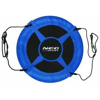 Leagan tip cuib pentru copii XXL 95 cm,cadru din otel,husa impermeabila si rezistenta din material Oxford 600D,greutate suportata 150 kg Neo-Sport Albastru