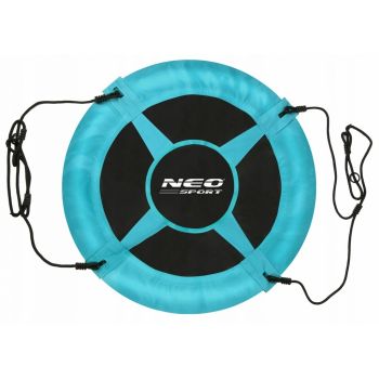 Leagan tip cuib pentru copii XXL 95 cm,cadru din otel,husa impermeabila si rezistenta din material Oxford 600D,greutate suportata 150 kg Neo-Sport Turcoaz