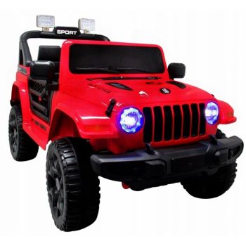 Masinuta electrica cu telecomanda si functie de balansare Jeep X10 TS-159 R-Sport rosu de firma originala