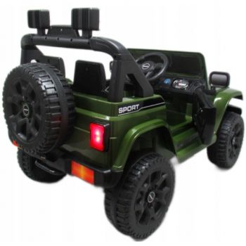 Masinuta electrica cu telecomanda si functie de balansare Jeep X10 TS-159 R-Sport verde la reducere
