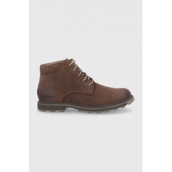 Sorel pantofi de piele intoarsa MADSON II barbati, culoarea maro
