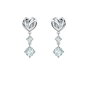 Lifelong Heart Crystal Drop Earrings 5546635