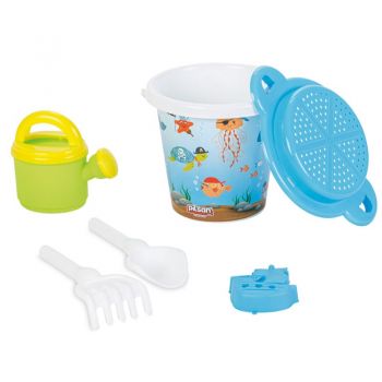 Set galetusa si forme pentru nisip Super sand Bucket Unicorn Set galetusa si forme pentru nisip Super sand Bucket Unicorn