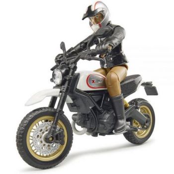 BRUDER - MOTOCICLETA SCRAMBLER DUCATI DESERT CU SOFER