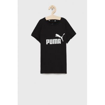 Puma Tricou de bumbac pentru copii 587029 culoarea negru