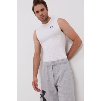 Under Armour Tricou 1361522 bărbați, culoarea alb ieftin