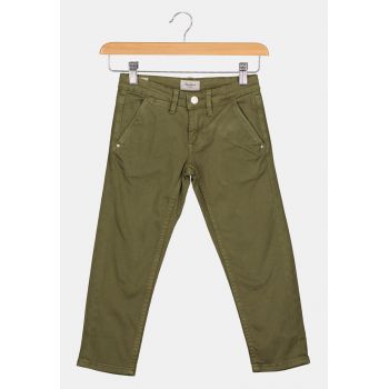 Pantaloni chino regular fit cu croiala slim Greenwich