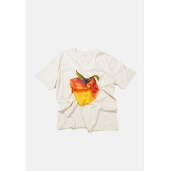 Tricou de bumbac organic cu imprimeu cu fructe de firma original