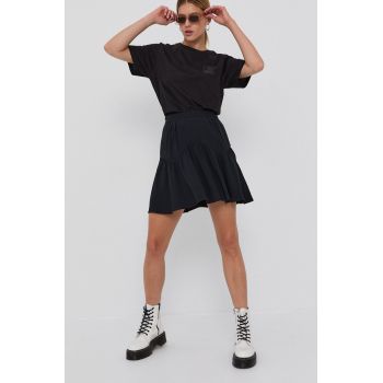 The Kooples Fustă culoarea negru, mini, evazata