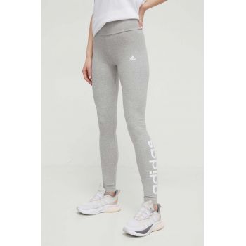 adidas colanți GL0638 femei, culoarea gri, melanj GL0638