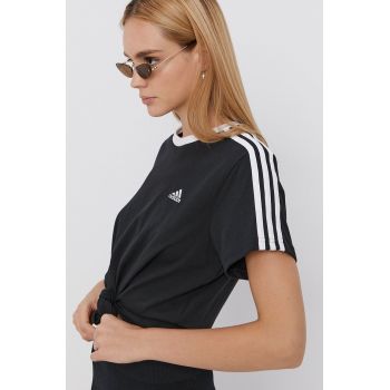 Adidas Tricou din bumbac culoarea negru