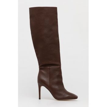 Aldo Ghete de piele Oluria femei, culoarea maro, cu toc cui Aldo Ghete de piele Oluria femei, culoarea maro, cu toc cui