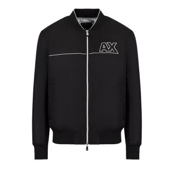 Two-toned, full-zip sweatshirt with logo M
