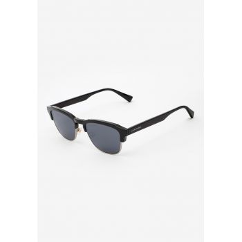 Ochelari de soare clubmaster unisex cu lentile polarizate si logo