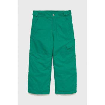 Columbia Pantaloni copii culoarea verde de firma originali