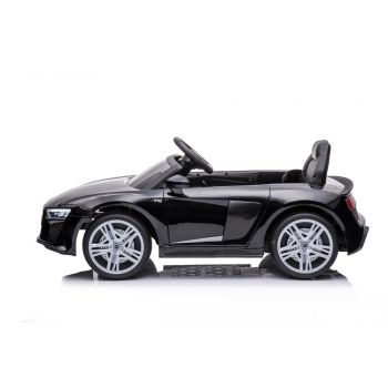 Masinuta electrica 12V cu scaun din piele si roti EVA Audi R8 Black de firma originala