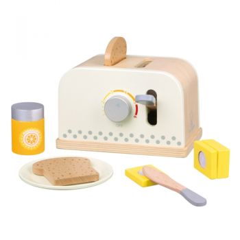 Set Toaster New Classic Toys cu Felii de Paine si Unt