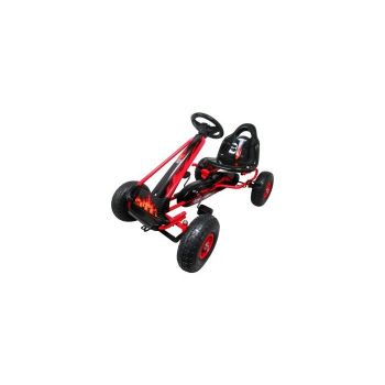 Kart cu pedale Gokart 3-6 ani roti pneumatice din cauciuc frana de mana G3 R-Sport rosu ieftin