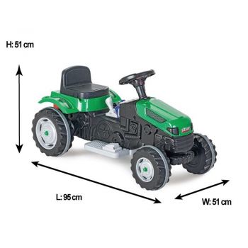 Tractor electric pentru copii Active Green de firma originala