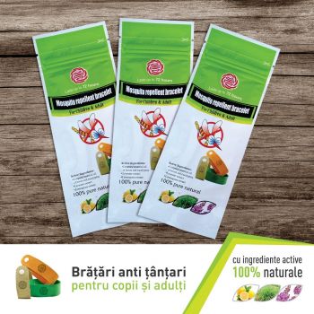 Bratara anti tantari pentru copii si adulti cu ingrediente active 100 naturale