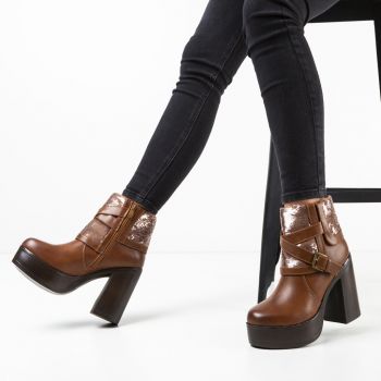 Botine Amalie Camel Botine Amalie Camel
