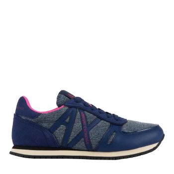 Micro Suede And Denim Sneakers 40