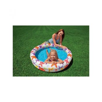 Piscina gonflabila copii Intex Stars multicolor 134 litri 122 x 25 cm ieftina