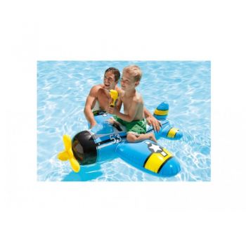 Saltea gonflabila copii Intex 57537 Ride-on avion pentru piscina 132 x 130 cm de firma originala