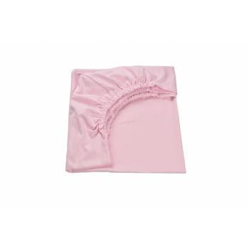 Cearsaf patut 120x60 cm bumbac culoare roz ieftina