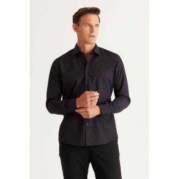 Camasa slim fit cu guler ascutit de firma originala