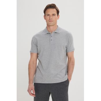 Tricou polo slim fit de bumbac