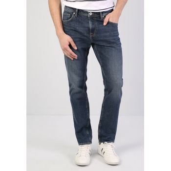 Blugi slim fit cu talie joasa ieftini