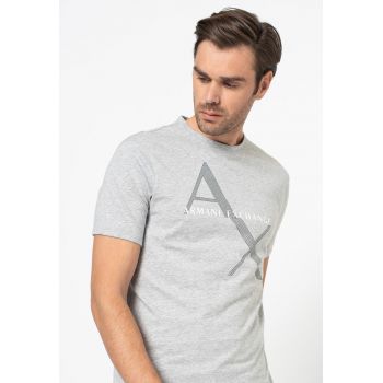 Tricou regular fit de bumbac cu imprimeu logo