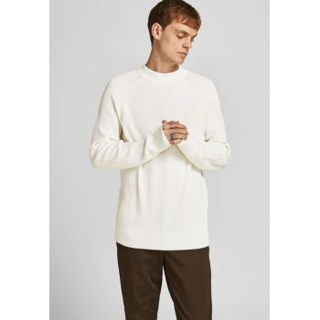 Pulover din bumbac organic cu maneci raglan