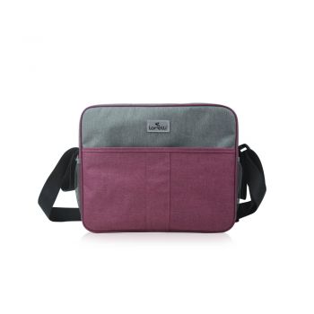 Geanta pentru accesoriile bebelusului compartimentata pink  grey