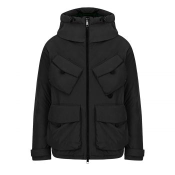 Hooded padded down jacket xl