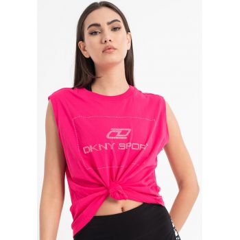 Top de bumbac cu strasuri - pentru fitness